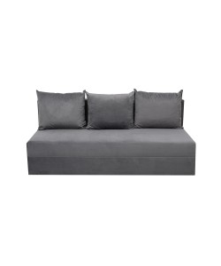 Canapea extensibila, Toms, tapiterie din stofa 190 X 90 Grey Velvet