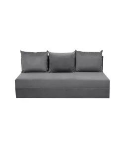 Canapea extensibila, Toms, tapiterie din stofa 190 X 90 Grey Velvet Canapea extensibila, Toms, tapiterie din stofa 190 X 90 Grey Velvet