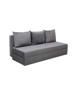 Canapea extensibila, Toms, tapiterie din stofa 190 X 90 Grey Velvet