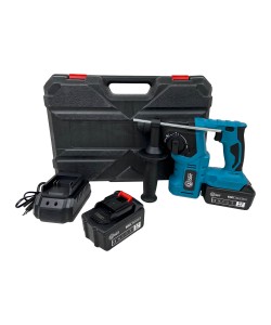 Ciocan rotopercutor cu 2 acumulatori DDT, Brushless , 20 V , 5 Ah , 1350 Rpm , 4800 Bpm , 1.7 J , 22 mm , Albastru Ciocan rotopercutor cu 2 acumulatori DDT, Brushless , 20 V , 5 Ah , 1350 Rpm , 4800 Bpm , 1.7 J , 22 mm , Albastru