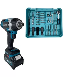 Masina cu impact si insurubat cu 2 acumulatori, Top Helper 36V 8Ah, 38 Accesorii Masina cu impact si insurubat cu 2 acumulatori, Top Helper 36V 8Ah, 38 Accesorii