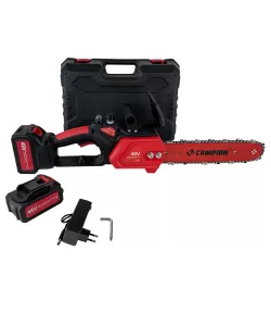 Drujba cu 2 Acumulatori Campion, 48V, Lama 30cm 2400W Drujba cu 2 Acumulatori Campion, 48V, Lama 30cm 2400W