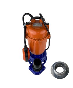 Pompa de apa murdara submersibila cu plutitor si cutit exterior Campion, 3.5Kw, 15 m³/h, Fonta + Cupla furtun