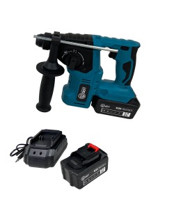 Ciocan rotopercutor cu 2 acumulatori DDT, Brushless , 20 V , 5 Ah , 1350 Rpm , 4800 Bpm , 1.7 J , 22 mm , Albastru Ciocan rotopercutor cu 2 acumulatori DDT, Brushless , 20 V , 5 Ah , 1350 Rpm , 4800 Bpm , 1.7 J , 22 mm , Albastru