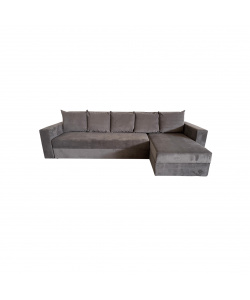 Coltar extensibil, Toms, cu ladă de depozitare, tapiterie stofa, 310 X 160 Grey