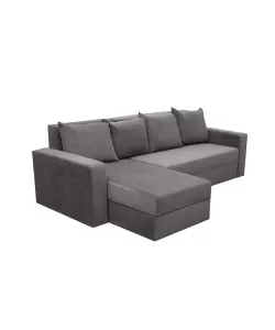 Coltar extensibil Toms, cu lada depozitare si brate, tapiterie stofa 265 X 160 Grey Coltar extensibil Toms, cu lada depozitare si brate, tapiterie stofa 265 X 160 Grey