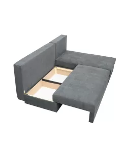 Coltar extensibil Toms, cu lada depozitare, tapiterie stofa 225 X 160 Dark Grey Coltar extensibil Toms, cu lada depozitare, tapiterie stofa 225 X 160 Dark Grey