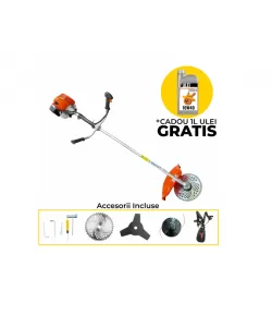 Motocoasa pe benzina, TOGO, 5.4 CP, 10000 rpm, 51.2 cc + accesorii incluse