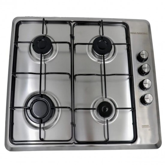 Pachet incorporabil Hausberg Cuptor HB-8053IN, Electric, Putere 2225 W, 71 l, 6 Functii, Ventilatie, Clasa A, Plita HB-580IN, 4 arzatoare, siguranta, Negru-Inox Hota HB-1285IN, 420 m3/h, 2 motoare, 60 cm, Negru-Inox