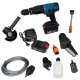 Trusa 6 in 1 Master Tools, cu 2 Acumulatori, 24V, 6Ah, (Mini drujba, Autofiletanta, Pistol Impact, Flex, Rotopercutor, Pistol Vopsit) Trusa 6 in 1 Master Tools, cu 2 Acumulatori, 24V, 6Ah, (Mini drujba, Autofiletanta, Pistol Impact, Flex, Rotopercutor, Pistol Vopsit)