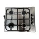 Plita incorporabila inox Zilan ZLN-0027, Gaz gpl sau natural, Aprindere electrica, 4 arzatoare, 60x50 cm