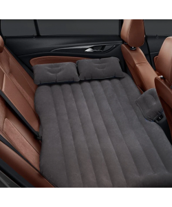 Saltea auto gonflabila cu 2 perne + Pompa Auto rapida Gri/Negru