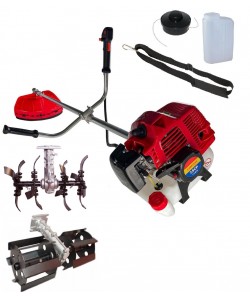 Motocoasa pe benzina TOMS 7.5 CP 12.000 rpm + Cultivator si Prasitoare
