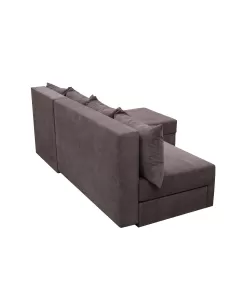 Coltar extensibil Toms, cu lada depozitare, tapiterie stofa 225 X 160 Dark Brown Coltar extensibil Toms, cu lada depozitare, tapiterie stofa 225 X 160 Dark Brown