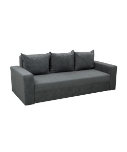 Canapea extensibila, Modern, cu perne si tapiterie stofa, 230 X 100 Dark Grey