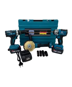 Pachet Masina impact + Polizor + Masina de gaurit, German Meister, 36V 8AH Pachet Masina impact + Polizor + Masina de gaurit, German Meister, 36V 8AH