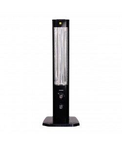 Radiator Electric Hausberg HB-8560, 2300W, Termostat Reglabil, Lampa de semnalizare pentru 3 pozitii, Negru