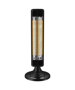 Radiator electric Hausberg HB-8565NG, 1000W, 2 trepte incalzire, tub din fibra de carbon, protectie IP24, termostat mecanic, carcasa din metal