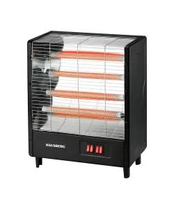 Radiator electric Hausberg HB-8803NG, 2000W, 4 nivele de putere, 4 tuburi ceramice, Negru Radiator electric Hausberg HB-8803NG, 2000W, 4 nivele de putere, 4 tuburi ceramice, Negru