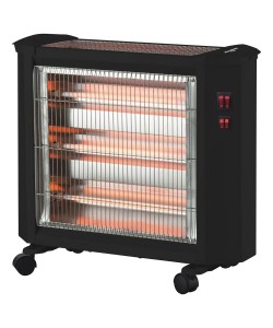 Radiator quartz Hausberg HB 8800, 2000 W, 4 tuburi quartz, 2 trepte putere, termostat reglabil