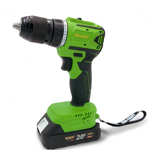 Autofiletanta pe acumulator PROCRAFT PA18LiN, 20 V DC, 2 Ah, 0-600/0-2100 rpm