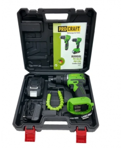 Autofiletanta pe acumulator PROCRAFT PA18LiN, 20 V DC, 2 Ah, 0-600/0-2100 rpm