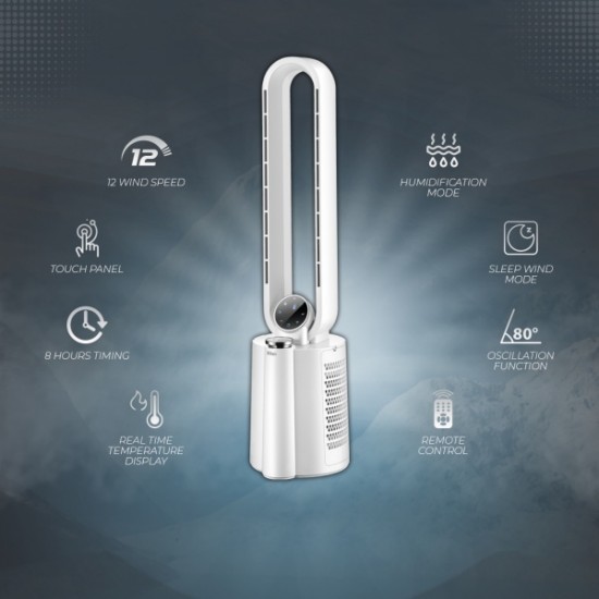 Ventilator Zilan ZLN1117 fara palete, Timer, Oscilatie, 3 trepte de viteza, 3 moduri presetate, 40 W Ventilator Zilan ZLN1117 fara palete, Timer, Oscilatie, 3 trepte de viteza, 3 moduri presetate, 40 W