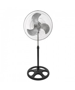 Ventilator cu picior ZILAN 3840,negru cu gri 3 in 1, Putere 55 W, 3 viteze, diametru 45 cm