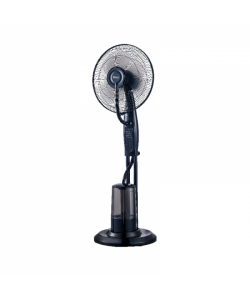 Ventilator cu pulverizare de apa Zilan ZLN-0966, Putere 75W, 3 trepte de viteza, cu functie de umidificare, Negru