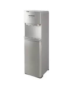 Dozator apa de podea Hausberg HB-6027, cu compresor, putere incalzire 550 W, putere racire 80 W, indicatoare LED pentru apa calda si rece, termostat automat, Negru-Argintiu