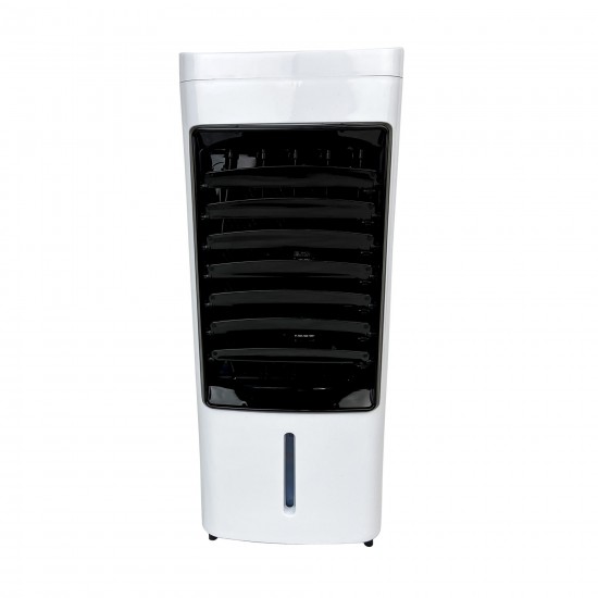 Ventilator cu racire si umidificare aer HAUSBERG HB-5955AB, 3 viteze, telecomanda, temporizator 12 ore, rezervor apa 4 l, portabil, Alb