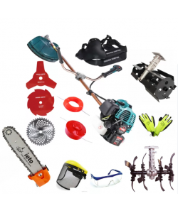 Set Motocoasa Energy Kraft cu pornire electrica si manuala ( 2 in 1 ), 7.5CP, 12000 RPM + 3 x Cap prasitoare + cultivator + drujba, viziera, ochelari si manusi