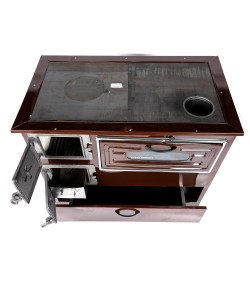 SOBA PE LEMNE CU PLITA SI CUPTOR GRAND FANTAZIA / EVACUARE DREAPTA