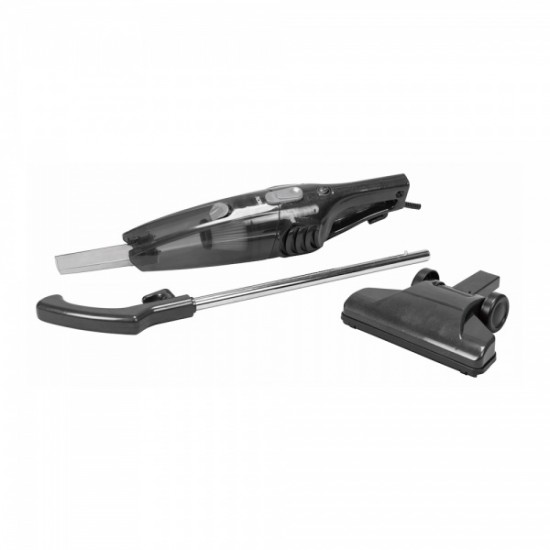 Aspirator vertical  Floria Negru, 2 in 1, fara sac, 800W, cablu de 4.2 m