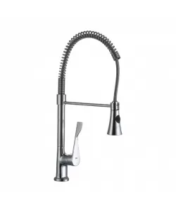 Baterie de bucatarie Z-Inox cu gat flexibil de 45 cm, corp din alama, suprafata cromata, doua moduri de stropire Baterie de bucatarie Z-Inox cu gat flexibil de 45 cm, corp din alama, suprafata cromata, doua moduri de stropire