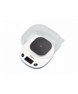 Cantar alimentar Zilan Alb, capacitate maxim 5 kg, ecran digital, oprire automata