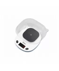 Cantar alimentar Zilan Alb, capacitate maxim 5 kg, ecran digital, oprire automata