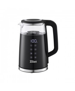 Fierbator electric Zilan Negru, ecran digital, putere 2200W, panou de comanda tactil