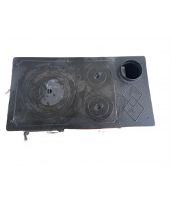 PRODUS RESIGILAT SOBA PE LEMNE CU PLITA SI CUPTOR A , 130 MM, 80X44X75 CM, MARO,COS DREAPTA 