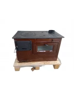 PRODUS RESIGILAT SOBA PE LEMNE CU PLITA SI CUPTOR A , 130 MM, 80X44X75 CM, MARO,COS DREAPTA  PRODUS RESIGILAT SOBA PE LEMNE CU PLITA SI CUPTOR A , 130 MM, 80X44X75 CM, MARO,COS DREAPTA