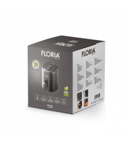 Friteuza cu aer cald Floria  Neagra, putere 1360W, Capacitate 6 Litri, temperatura reglabila