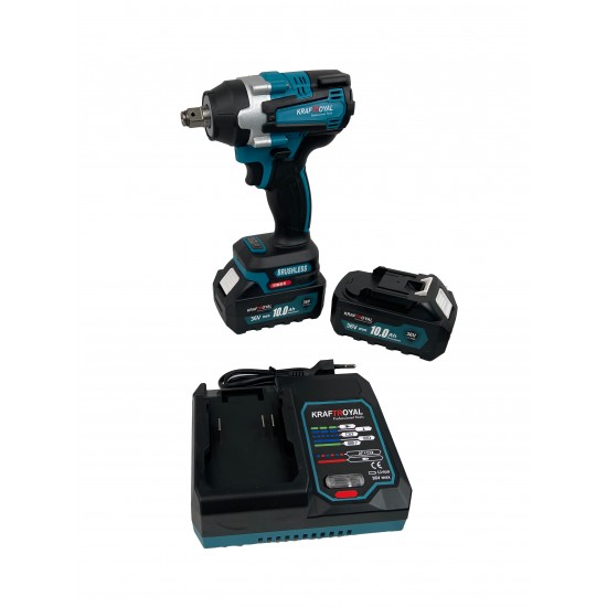 Trusa Masina de impact KraftWorld , 2 acumulatori, 36V, 8Ah, 38 accesorii