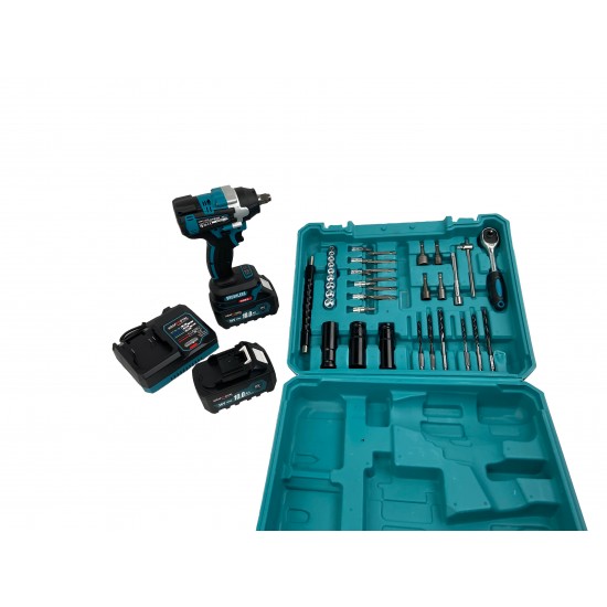 Trusa Masina de impact KraftWorld , 2 acumulatori, 36V, 8Ah, 38 accesorii