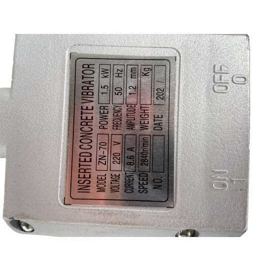 Vibrator pentru beton cu lance, 1500W, 2840RPM
