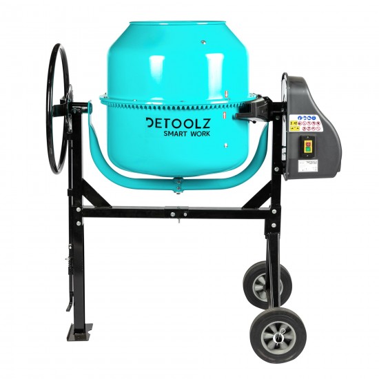 Betoniera Detoolz, Oțel, 180L, 1000W, 2688 rpm