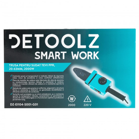 Trusa pentru sudat tevi PPR, 20-63 mm, 2000W