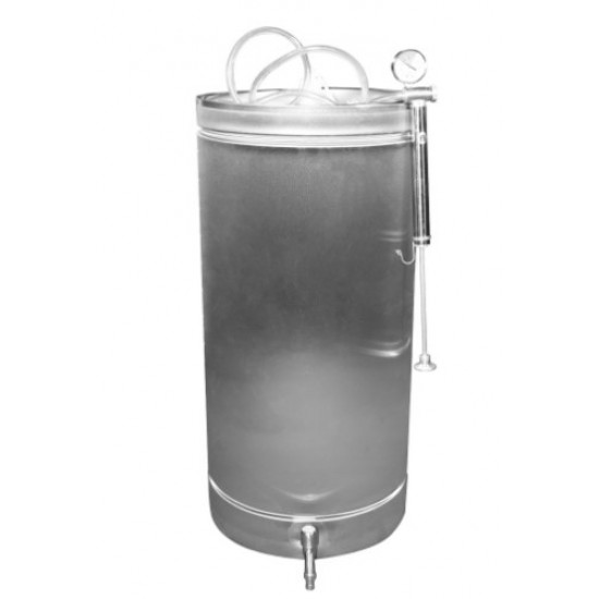 Butoi INOX 102 L cu capac flotant si canea