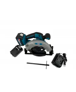 Fierastrau circular de mana German Meister, albastru, 2 acumulatori XGT 128V 6Ah, 11000rpm