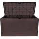 Cutie de depozitare stil rattan, cafea, fără balama 460 L
