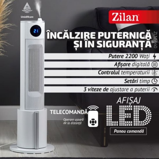 Alba, putere 2200W, ecran LED, 3 trepte de viteza